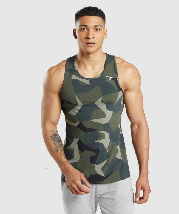 Panske Tielko Gymshark Critical Zelene | RD8905362